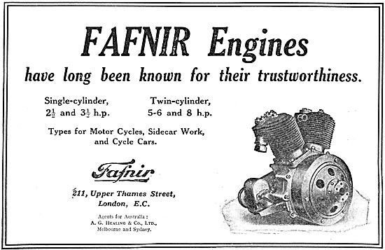 1913 Fafnir Motorcycle Engines                                   