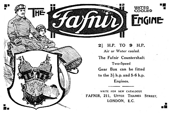 1914 Fafnir Motor Cycle Engines & Gearboxes                      