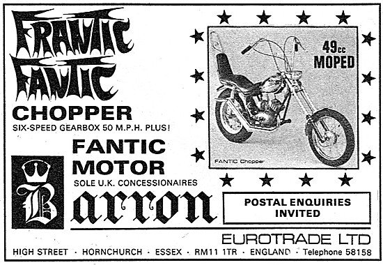Fantic Chopper Mopeds 1973                                       