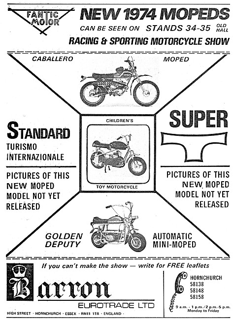 Fantic Caballero Moped - Fantic Toy Motorcycle - Fantic Deputy   