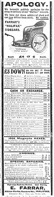Farrars Halifax Sidecars                                         