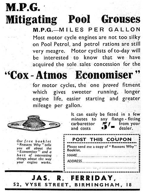 Feridax Cox-Atmos Petrol Economiser                              