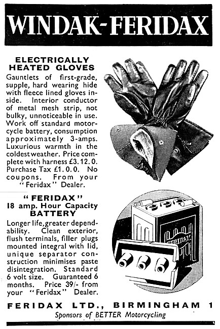 Windak-Feridax Electrically Heated Goves                         