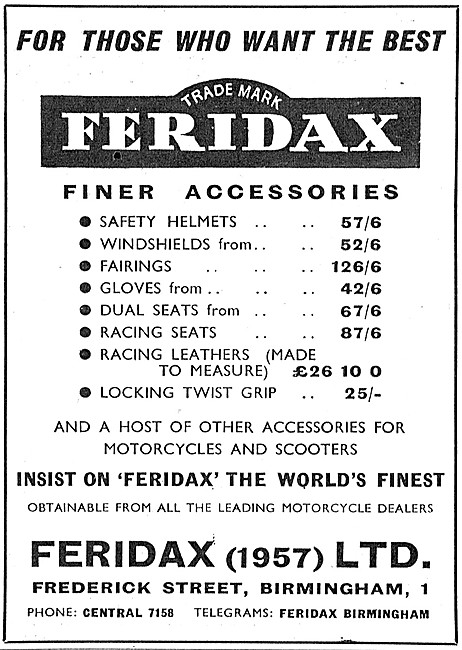 Feridax Motor Cycle Accessories                                  