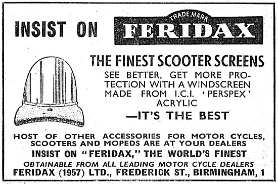 Feridax Motor Scooter Windscreens                                