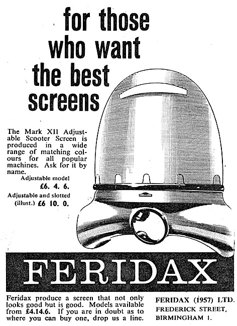 Feridax Mark XIII Motor Scooter Screen                           