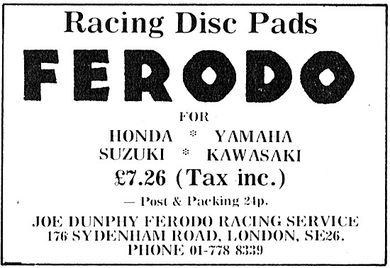 Ferodo Racing Disc Pads                                          
