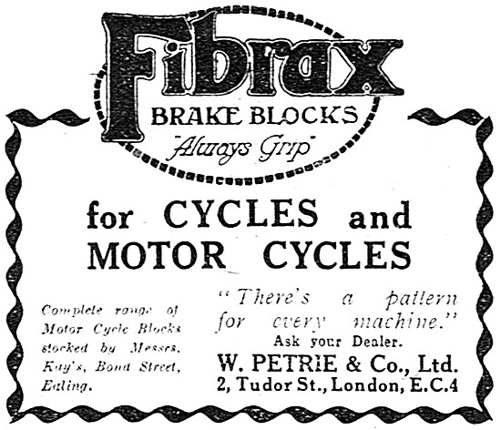 Fibrax Motorcycle Brake Blocks                                   