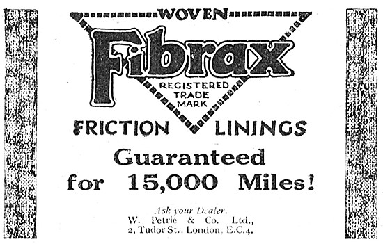 Fibrax Brake Linings                                             