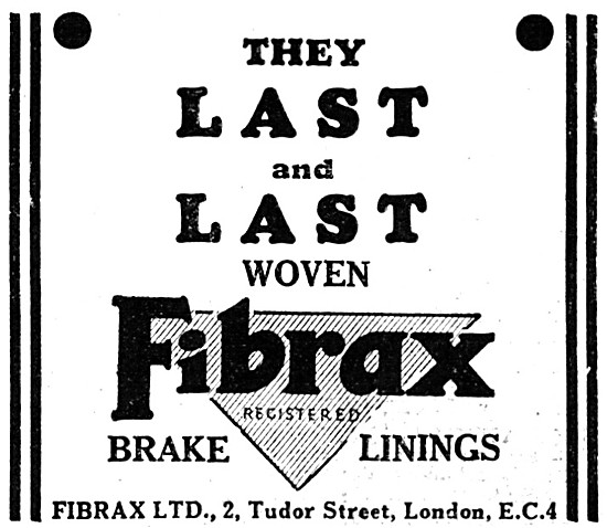 Woven Fibrax Brake Linings                                       