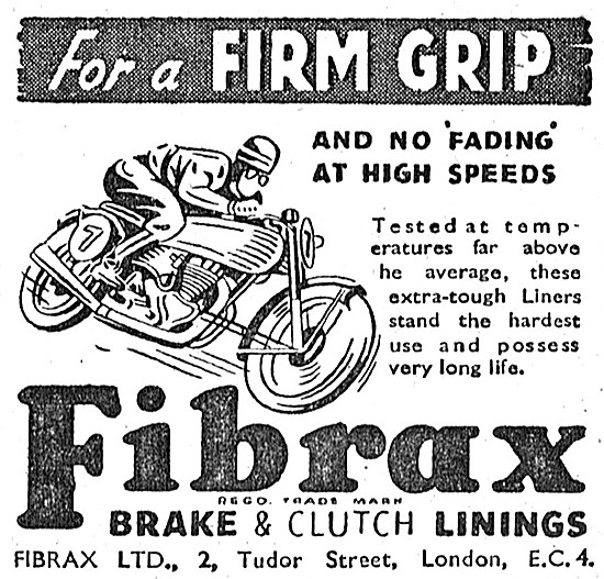 Fibrax Motor Cycle Brake & Clutch Linings                        
