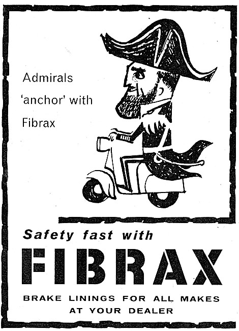 Fibrax Motorcycle Brake Linings                                  