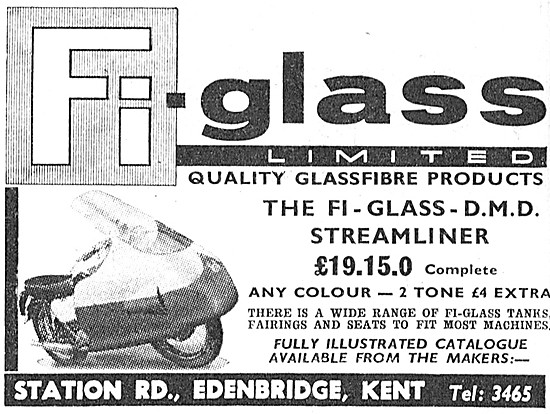 Fi-Glass DMD Streamliner Motor Cycle Fairings                    