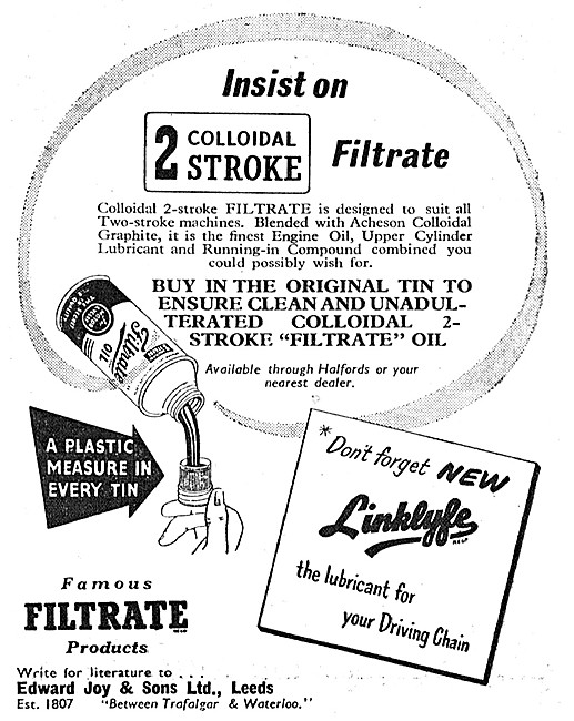 Filtrate Colloidal 2-Stroke Oil - Linklyfe Chain Oil             