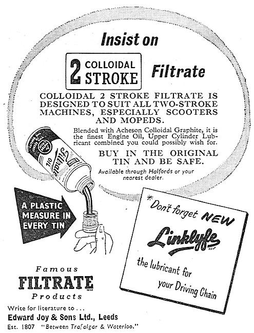 Filtrate Colloidal 2-Stroke Oil - Linklyfe Chain Lubricant       