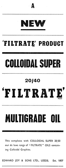 Filtrate Colloidal Super 20/40 Motor Oil                         