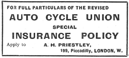 Auto Cycle Union Motor Cycle Insurance                           