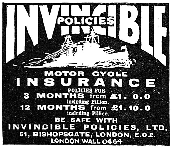 Invincible Motor Cycle Insurance Policies                        