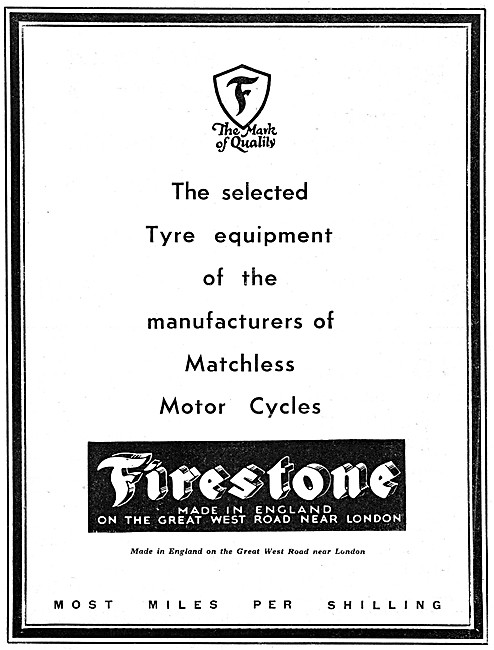 Firestone Motor Cycle Tyres                                      