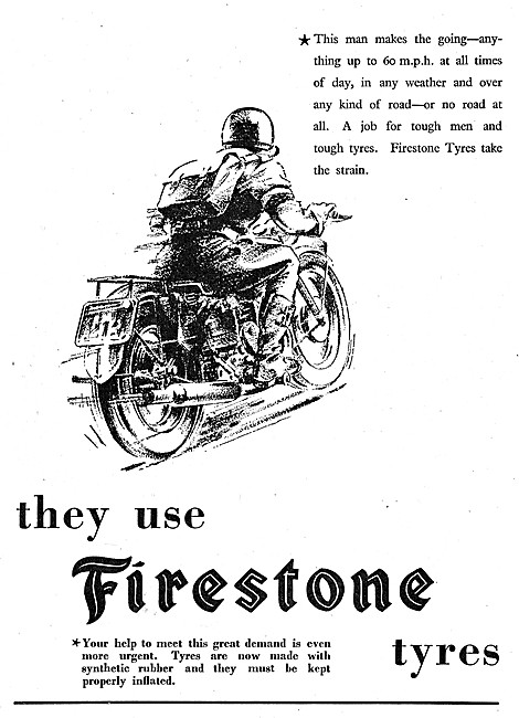 Firestone Motor Cycle Tyres                                      