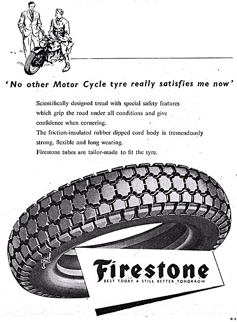 Firestone Motor Cycle Tyres 1948                                 