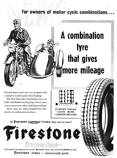 Firestone Motor Cycle Combination Tyres                          