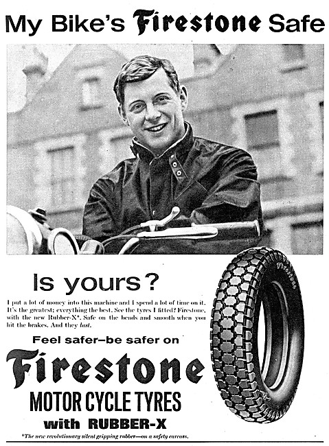 Firestone Motor Cycle Tyres With Rubber-X                        