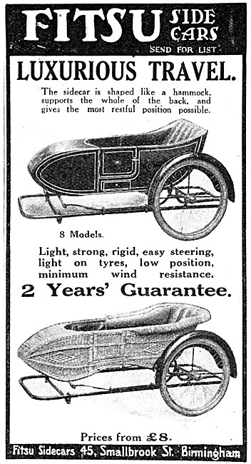 Fitsu Sidecars 1914 Range                                        
