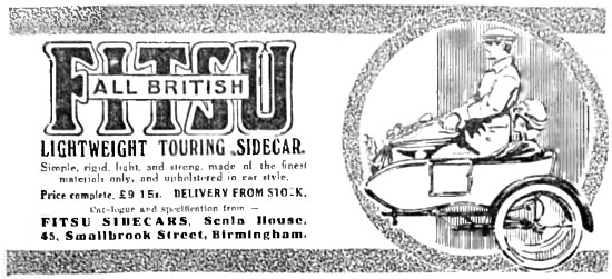 1915 Fitsu Lightweight Touring Sidecar                           