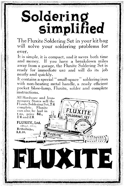 Fluxite Solder & Soldering Accessories                           