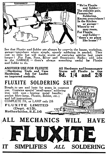 Fluxite Solder & Soldering Accessories                           