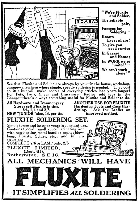 Fluxite Solder & Soldering Accessories                           