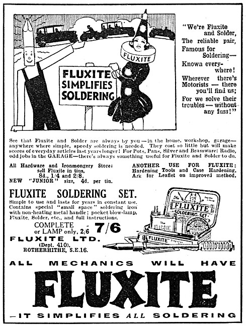 Fluxite Solder & Soldering Sets 1932                             