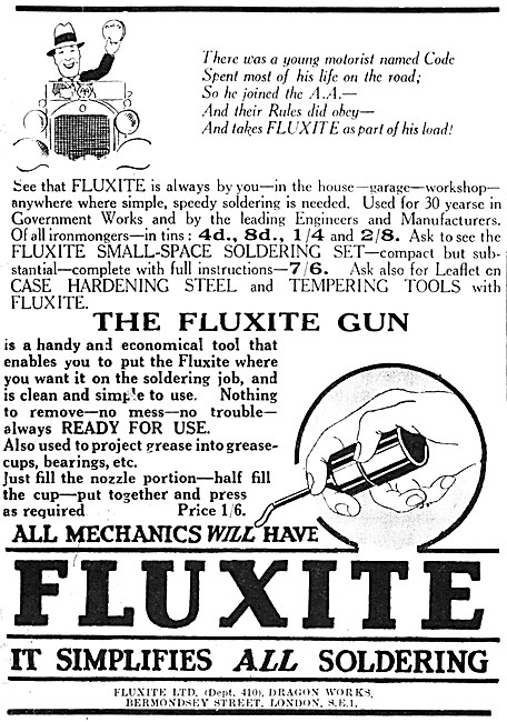 The 1934 Fluxite Solder Gun                                      