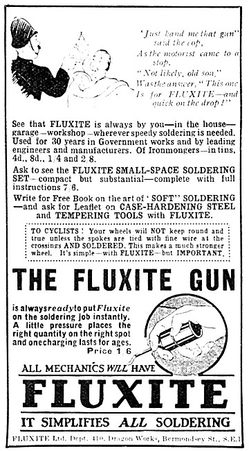Fluxite Solder & Soldering Accessories - 1936 Fluxite Gun        