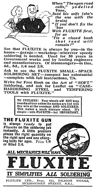 Fluxite Solder & Soldering Accessories                           