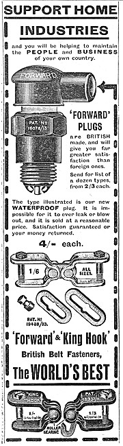 Forward Motor Cycle Parts & Accessories. Forward Belts & Plugs   