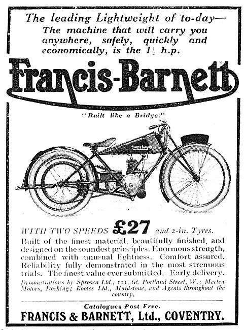 1923 Francis-Barnett 150                                         