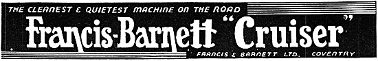 Francis-Barnett Cruiser 1934                                     