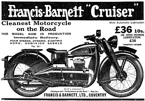 1934 Francis-Barnett Cruiser                                     