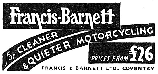 Francis-Barnett Motorcycles                                      