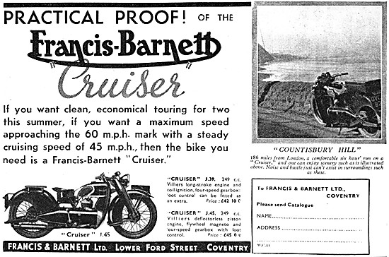 1939 Francis-Barnett J.39 Cruiser                                