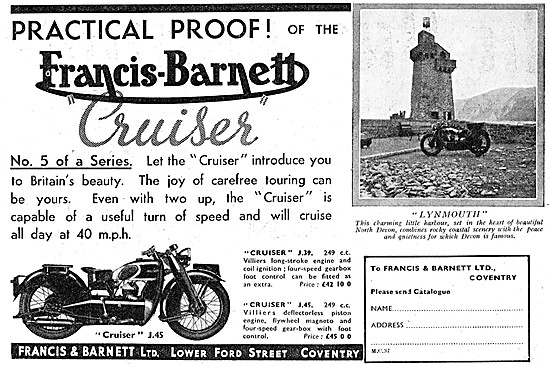 Francis-Barnett J.45 Cruiser 250 cc                              