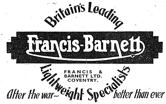 Francis-Barnett Motor Cycles1943 Advert                          
