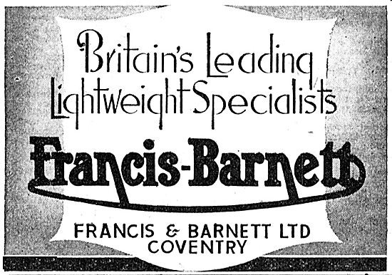 Francis-Barnett Motor Cycles 1945                                