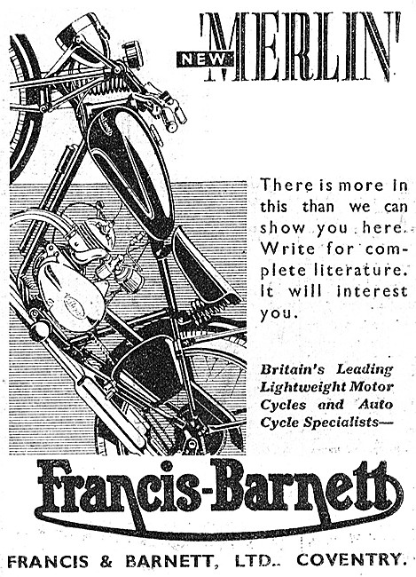 Francis-Barnett Merlin Motorcycle                                