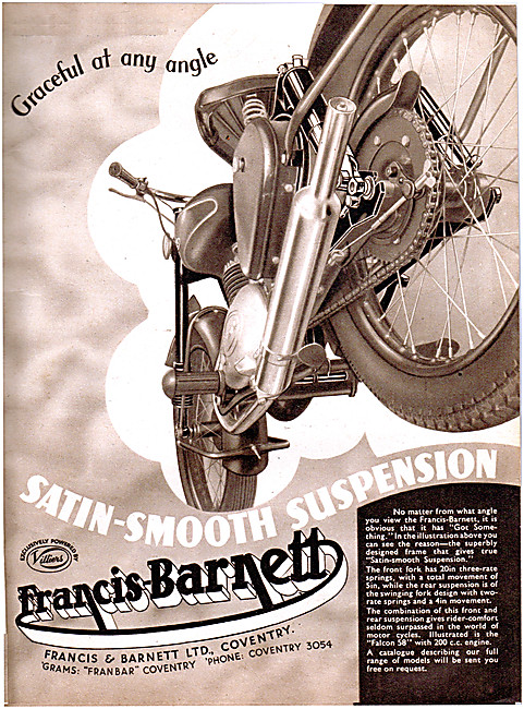 1953 Francis-Barnett Falcon 58                                   