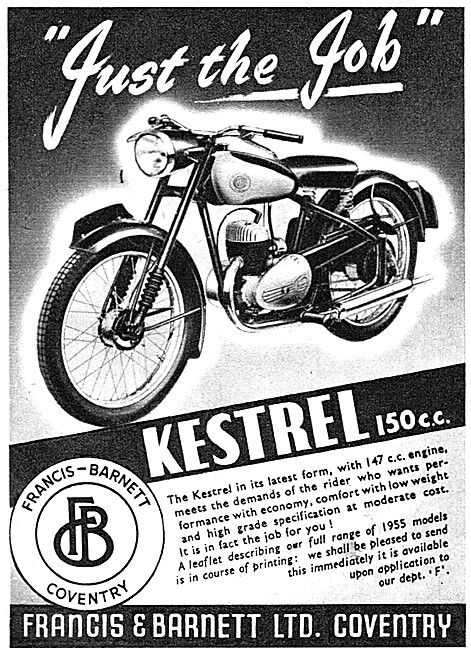 Francis Barnett Kestrel 150cc                                    