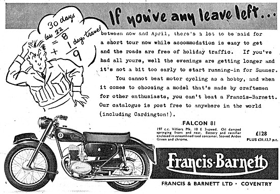 Francis-Barnett Falcon 81 197 cc                                 