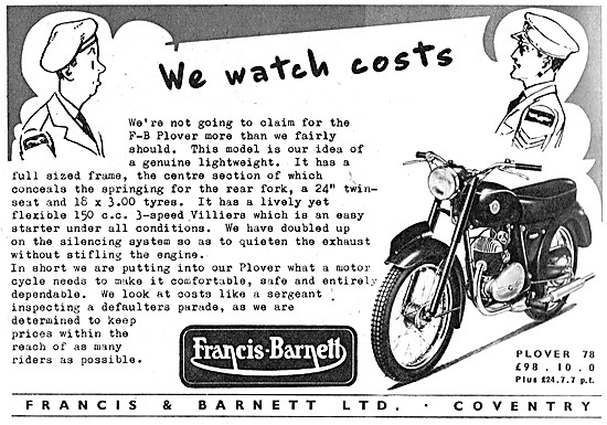 Francis-Barnett Plover 78 150 cc                                 